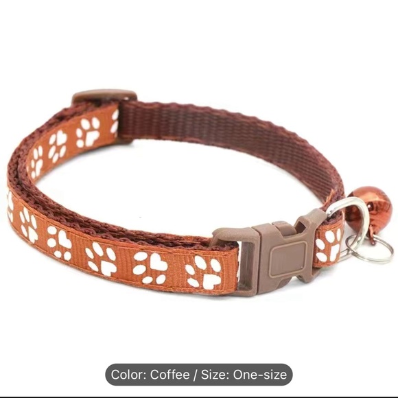 Adjustable red rose pet collar - Picture 3 of 4